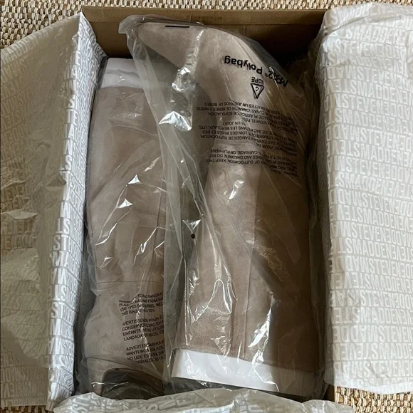 Steve Madden Taupe Heeled Boots - Picture 9 of 13